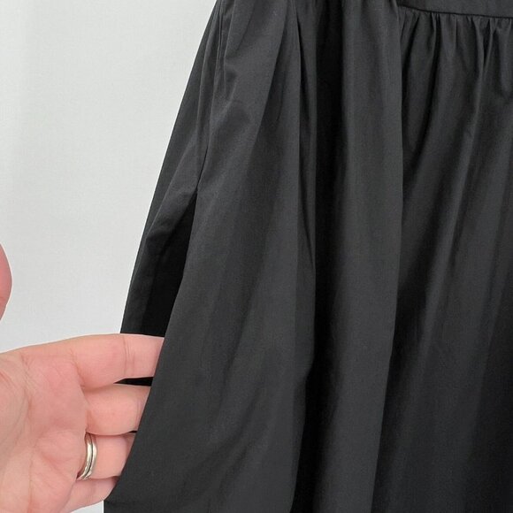 Quince Women's Black Organic Cotton Sleeveless Maxi Dress sz S NWT Pockets - Picture 4 of 7